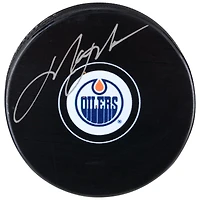 Mark Messier Edmonton Oilers Autographed Hockey Puck