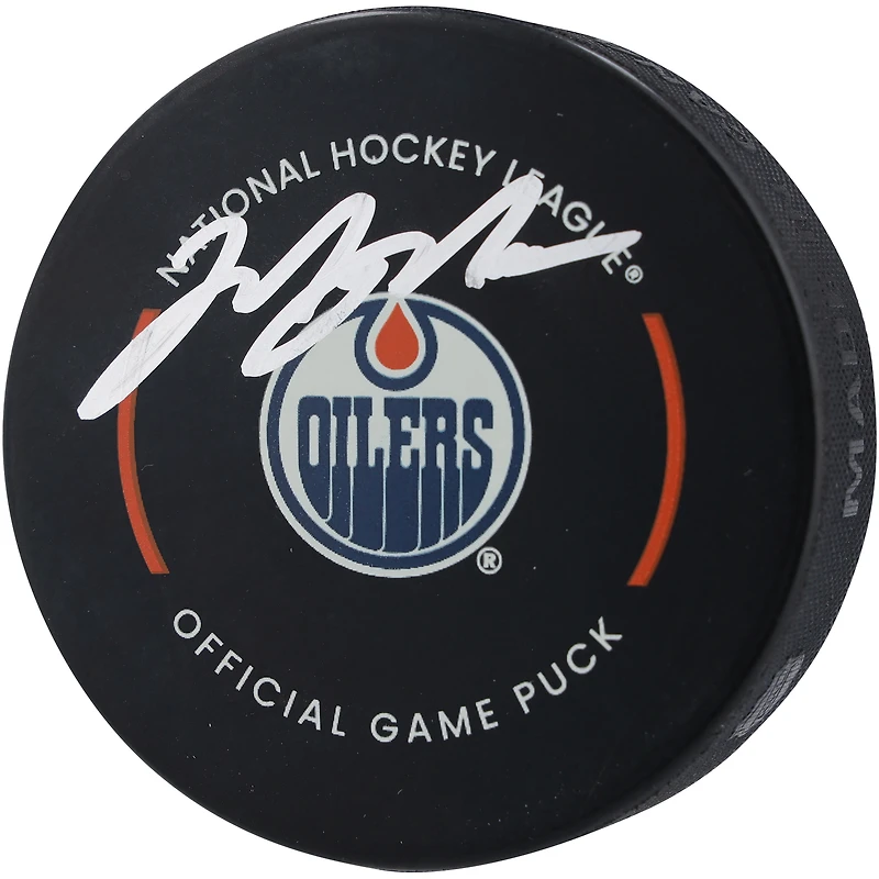 Mark Messier Edmonton Oilers Autographed Official Game Puck