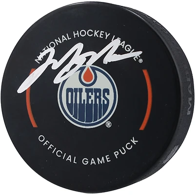 Mark Messier Edmonton Oilers Autographed Official Game Puck