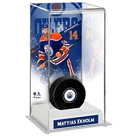 Vitrine de luxe pour rondelles de hockey hautes des Oilers d'Edmonton Mattias Ekholm