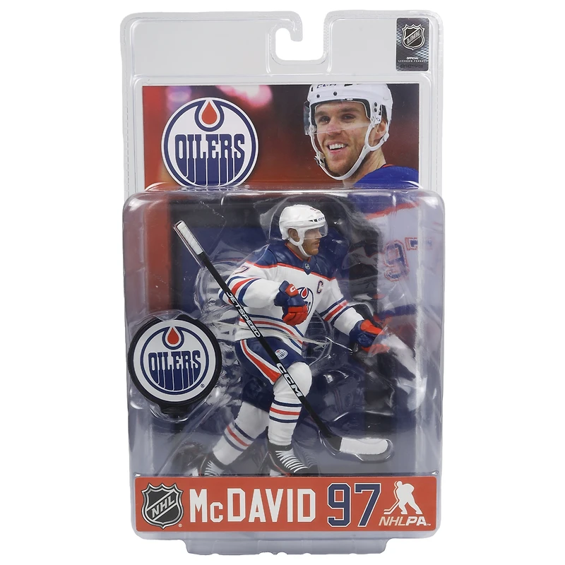 Figurine articulée Connor McDavid des Oilers d'Edmonton de 18 cm (7 pouces) de McFarlane Toys