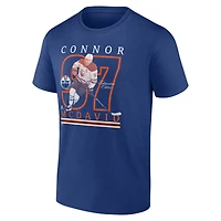 Men's Fanatics Connor McDavid Blue Edmonton Oilers Player T-Shirt