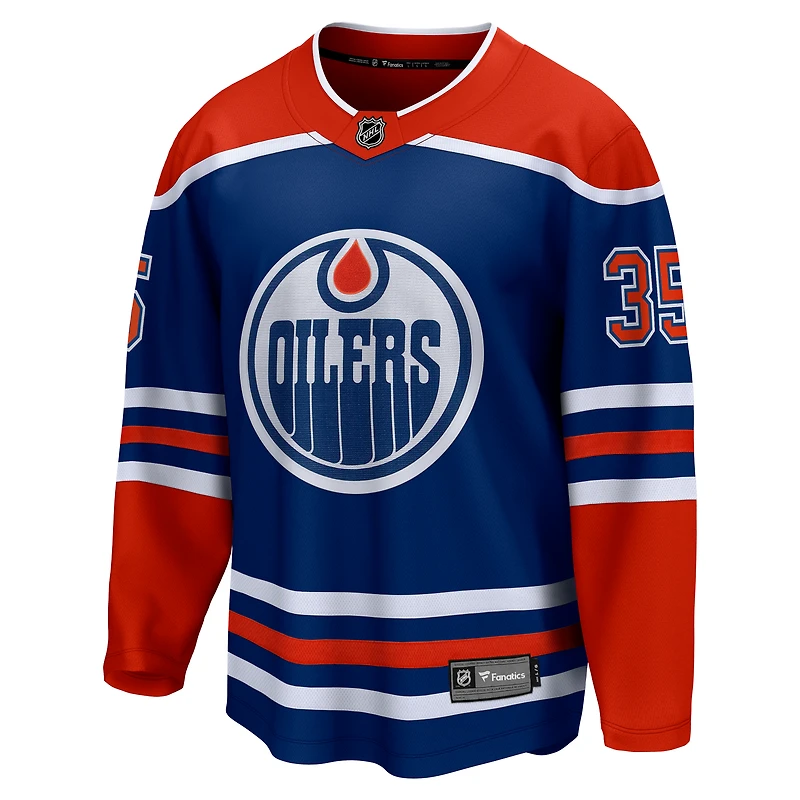 Men's Fanatics Tristan Jarry Royal Edmonton Oilers Home Premier Breakaway Player Jersey