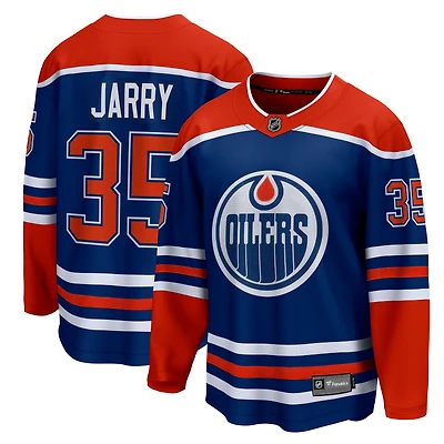 Men's Fanatics Tristan Jarry Royal Edmonton Oilers Home Premier Breakaway Player Jersey