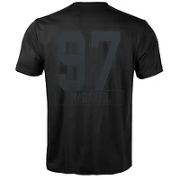 T-shirt noir Connor McDavid pour homme Levelwear avec nom et numéro Richmond Darkside des Oilers d'Edmonton