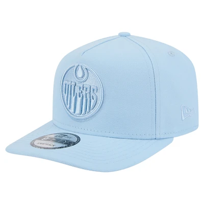 Men's New Era  Light Blue Edmonton Oilers Colorpack Tonal A-Frame 9FIFTY Adjustable Hat