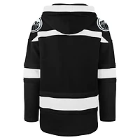 Chandail à capuchon lacets noir '47 pour hommes des Oilers d'Edmonton Ice