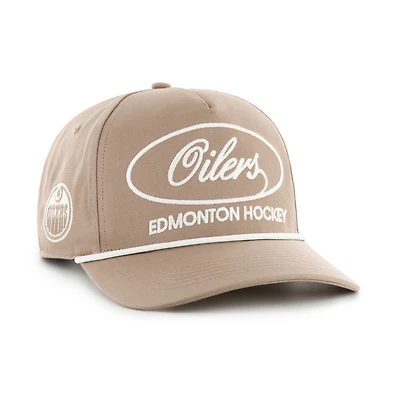 Men's '47  Brown Edmonton Oilers Foundational Hitch Adjustable Hat