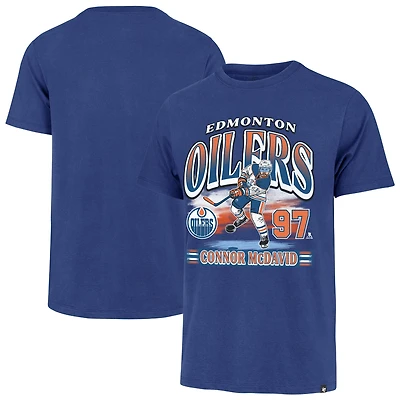 T-shirt pour homme Connor McDavid Royal Edmonton Oilers Franklin avec nom et numéro de joueur