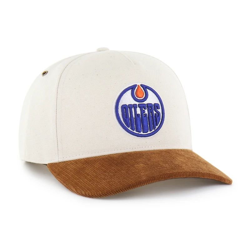 Men's '47 Natural/Brown Edmonton Oilers Undyed Relaxed Hitch Adjustable Hat