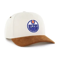 Men's '47 Natural/Brown Edmonton Oilers Undyed Relaxed Hitch Adjustable Hat