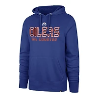 Men's '47 Royal Edmonton Oilers Byline Headline Pullover Hoodie