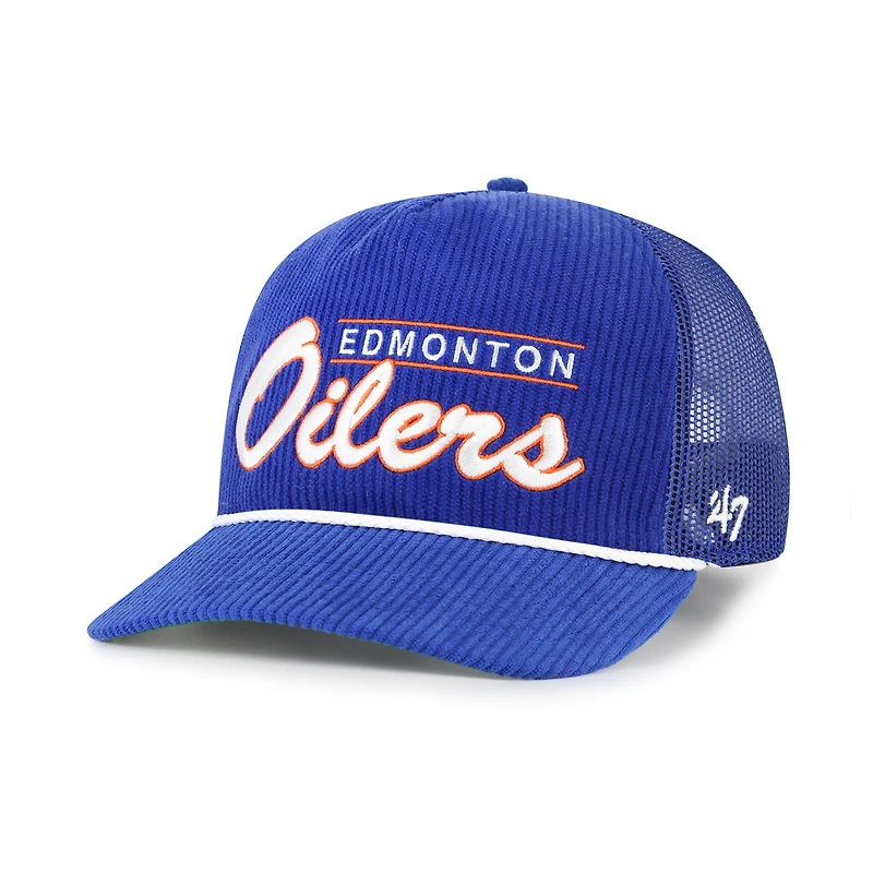 Men's '47  Royal Edmonton Oilers Double Header Mesh Hitch Adjustable Hat