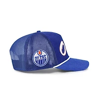 Casquette ajustable Royal Edmonton Oilers '47 Double Header Mesh Hitch pour homme