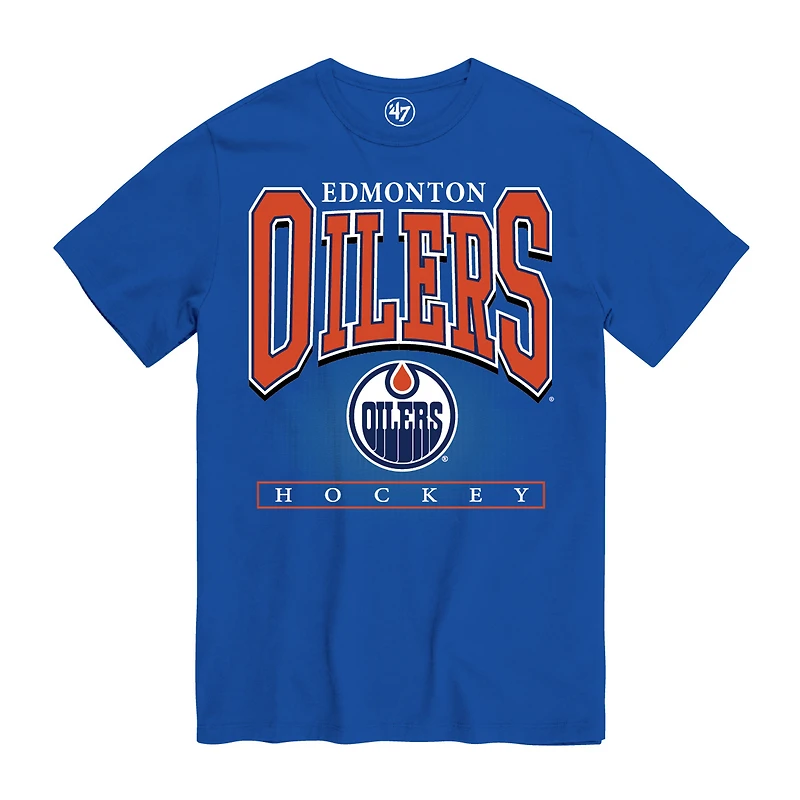 T-shirt homme '47 Royal Edmonton Oilers Hot Corner