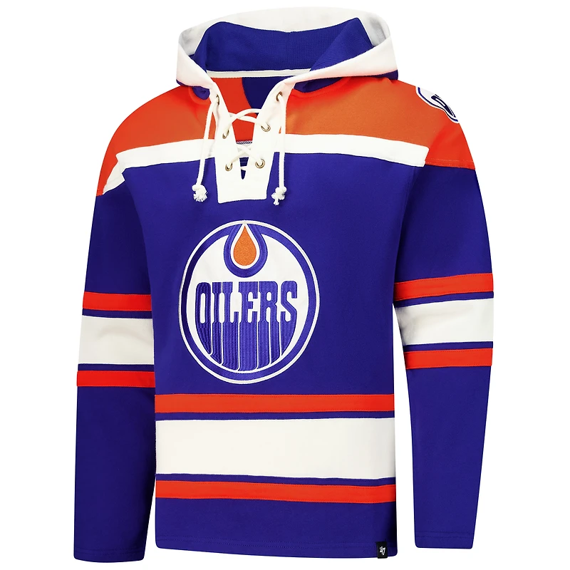 Men's '47  Royal Edmonton Oilers Superior Lacer Hoodie