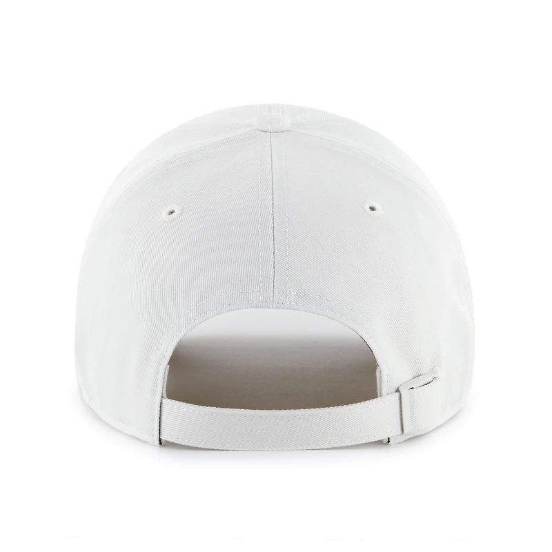 Men's '47  White/Gray Edmonton Oilers Foundational Two-Toned Clean Up Adjustable Hat