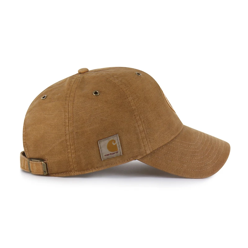 Men's Carhartt x '47 Brown Edmonton Oilers Dyed Clean Up Adjustable Hat