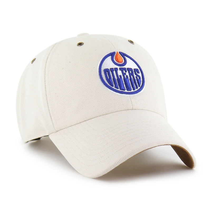 Men's Carhartt x '47 Natural Edmonton Oilers Undyed Clean Up Adjustable Hat