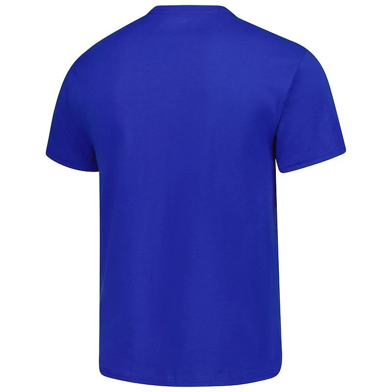 T-shirt Champion Royal Edmonton Oilers avec logo principal pour homme