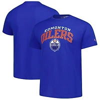 T-shirt Champion Royal Edmonton Oilers avec logo principal pour homme