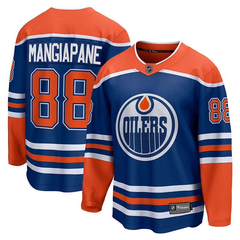 Men's Fanatics Andrew Mangiapane Royal Edmonton Oilers Home Breakaway Jersey