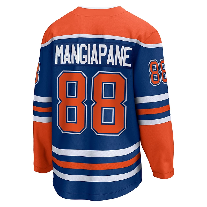Men's Fanatics Andrew Mangiapane Royal Edmonton Oilers Home Breakaway Jersey