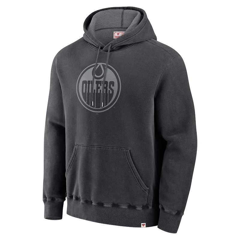 Men's Fanatics Black Edmonton Oilers Made Canada Fleece Pullover Hoodie