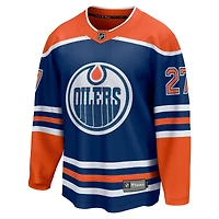 Men's Fanatics Brett Kulak Royal Edmonton Oilers Home Breakaway Player Jersey