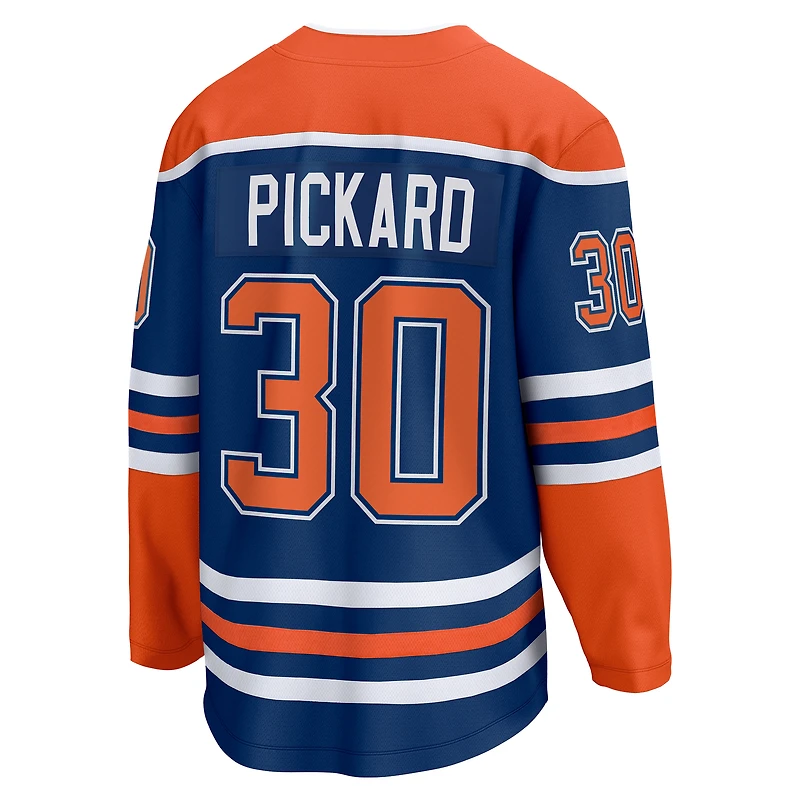 Men's Fanatics Calvin Pickard Royal Edmonton Oilers Home Premier Breakaway Player Jersey