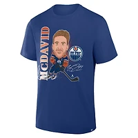 Men's Fanatics Connor McDavid Royal Edmonton Oilers Caricature Player T-Shirt