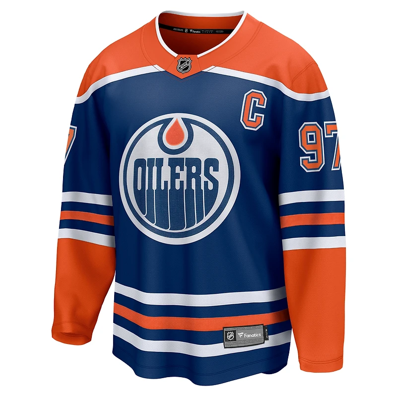 Maillot Fanatics Connor McDavid des Royal Edmonton Oilers Home Breakaway pour hommes