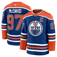 Maillot de joueur à domicile Premium Fanatics Connor McDavid Royal Edmonton Oilers pour hommes