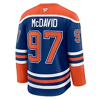 Maillot de joueur à domicile Premium Fanatics Connor McDavid Royal Edmonton Oilers pour hommes