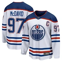 Men's Fanatics Connor McDavid White Edmonton Oilers Away Breakaway Jersey