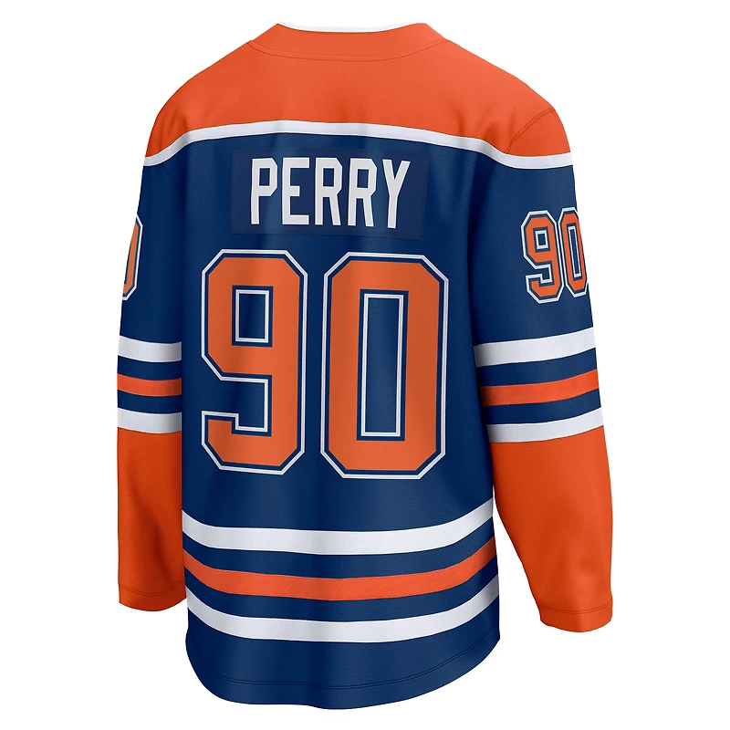 Fanatics pour hommes Corey Perry Royal Edmonton Oilers Domicile Premier Breakaway Player - Maillot