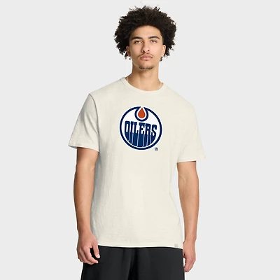 T-shirt Fanatics crème pour homme, motif stade des Oilers d'Edmonton