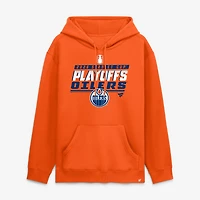 Sweat à capuche polaire Fanatics orange foncé pour homme, édition spéciale séries éliminatoires de la Coupe Stanley 2026 des Oilers d'Edmonton