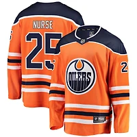 Fanatiques masculins de marque Darnell Nurse Orange Edmonton Oilers Breakaway - Maillot joueur