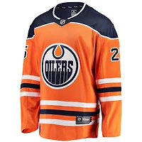 Fanatiques masculins de marque Darnell Nurse Orange Edmonton Oilers Breakaway - Maillot joueur