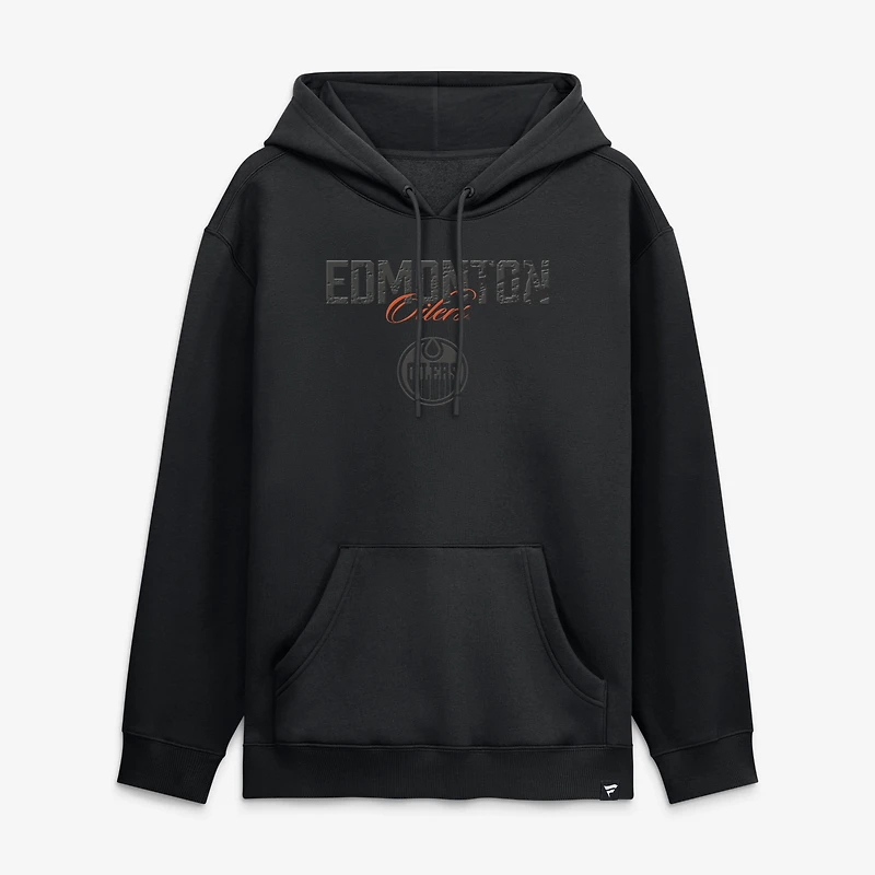 Men's Fanatics Edmonton Oilers Black Out Hoodie