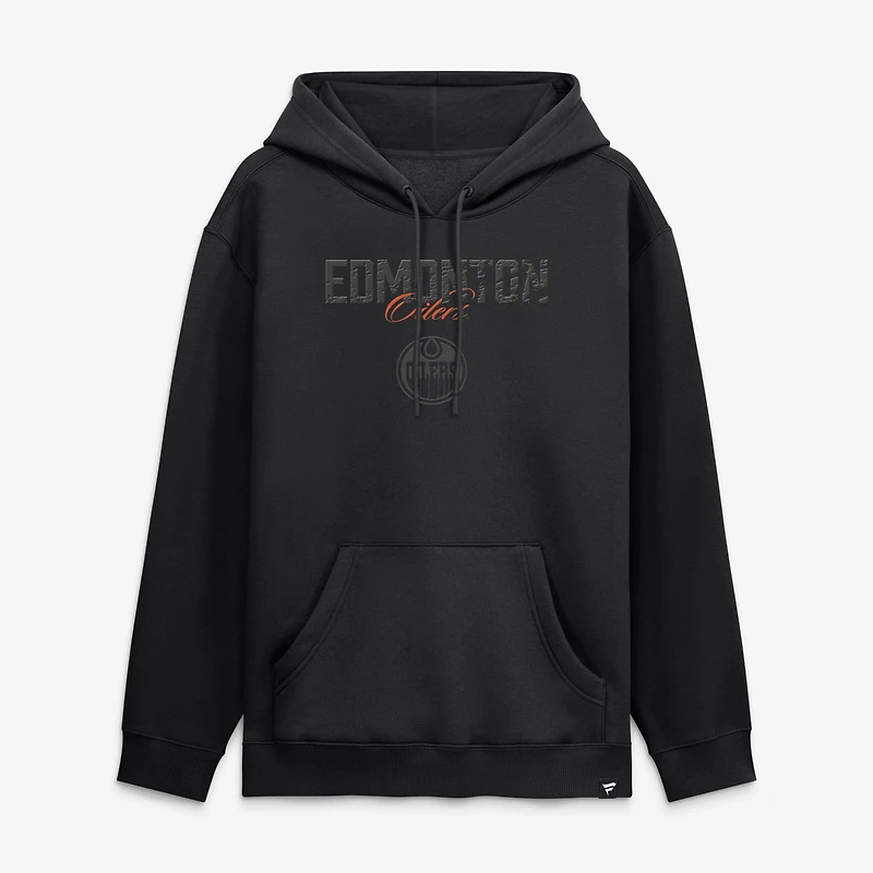 Sweat à capuche noir Fanatics Edmonton Oilers pour homme