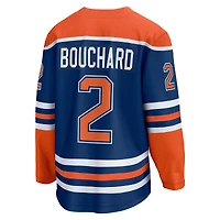 Maillot de joueur échappé à domicile Fanatics Evan Bouchard des Royal Edmonton Oilers pour hommes