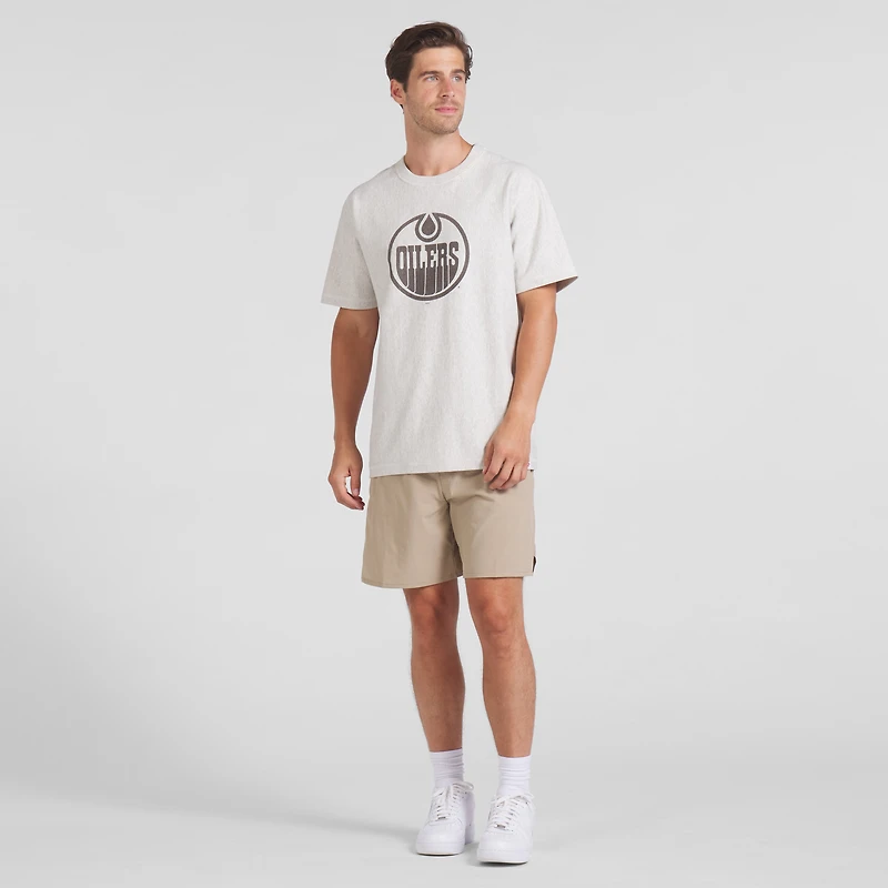 Men's Fanatics Gray Edmonton Oilers Made Canada T-Shirt
