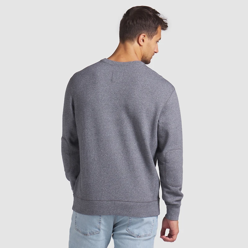 Men's Fanatics Heather Gray Edmonton Oilers Decades Collection Legendary Fleece Pullover Sweatshirt