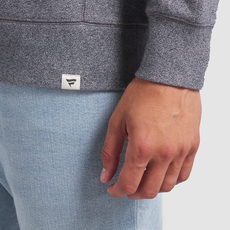 Men's Fanatics Heather Gray Edmonton Oilers Decades Collection Legendary Fleece Pullover Sweatshirt