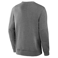 Sweat-shirt en molleton légendaire Fanatics Heather Grey pour hommes, collection Decades des Oilers d'Edmonton