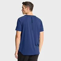 T-shirt de performance authentique Pro Rink Raglan Fanatics Heather Royal pour homme des Oilers d'Edmonton