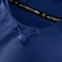 Sweat à capuche raglan authentique Pro Rink des Oilers d'Edmonton Heather Royal Fanatics pour homme