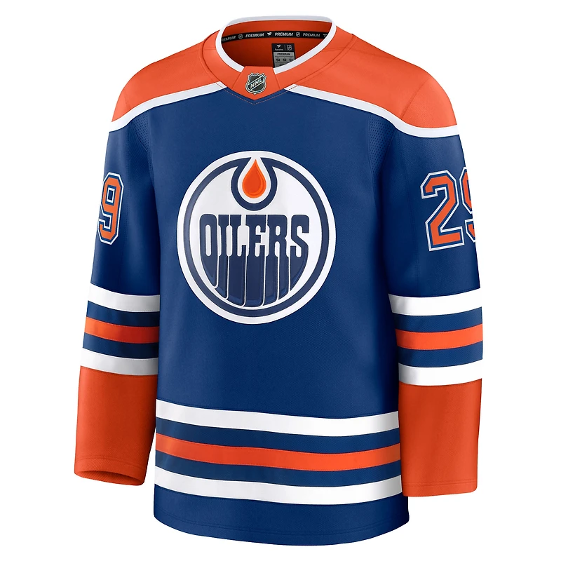 Men's Fanatics Leon Draisaitl Royal Edmonton Oilers Home Premium Player Jersey
